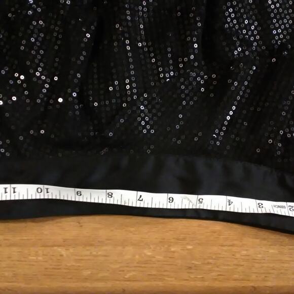 Twenty One Black Layer Tier Sequins skirt size S/P - Picture 5 of 7